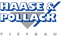 Logo Bauunternehmen HAASE & POLLACK Tiefbau GmbH Kanalbau·Rohrleitungsbau·Straßenbau Zossen