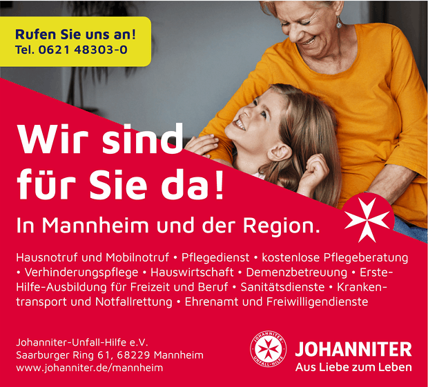 Anzeige Johanniter-Unfall-Hilfe e.V.
