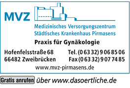 Anzeige MVZ Praxis für Gynäkologie Anzeige MVZ Praxis für Gynäkologie