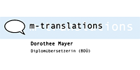 Kundenlogo von Mayer Dorothee Dipl.-Übersetzerin