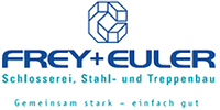 Kundenlogo von Frey + Euler GmbH Schlosserei, Stahl- u. Treppenbau
