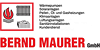 Kundenlogo von MAURER BERND GMBH Heizungsbau - Sanitär - Lüftung