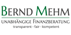 Kundenlogo von Mehm Bernd Unabhängige Finanzberatung