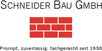 Kundenlogo von Schneider Bau GmbH Bauunternehmung