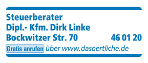 Anzeige Steuerberater Dipl.- Kfm. Dirk Linke Anzeige Steuerberater Dipl.- Kfm. Dirk Linke