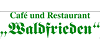 Kundenlogo von Cafe & Restaurant "Waldfrieden"
