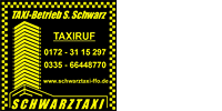 Kundenlogo von Taxi Schwarz Großraumtaxi / Krankenfahrten