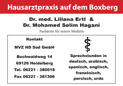 Kundenlogo von Allgemeinarzt Boxberg, MVZ Heidelberg Süd