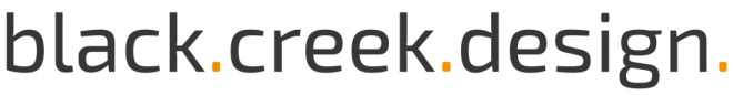 Logo black.creek.design. Seeheim-Jugenheim