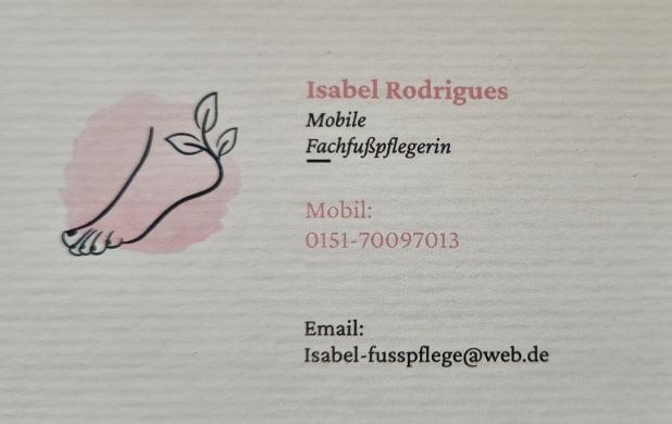 Logo Rodrigues Isabel Mobile Fußpflege Höchst i. Odw.