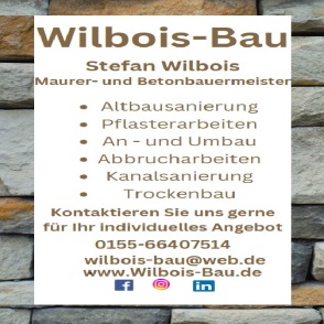 Kundenlogo von Wilbois - Bau